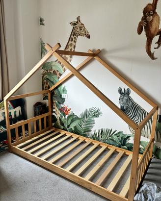 Letto casetta in legno