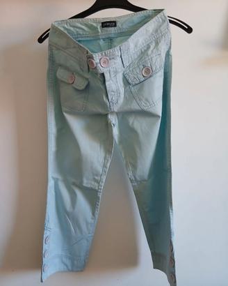 Pantaloni capri azzurri stile cargo Oviesse (OVS)