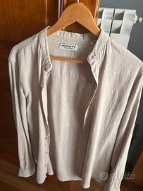 Camicia di lino a maniche lunghe