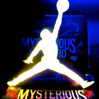 Lightbox lampada led Michael Jordan jumpman 3d 