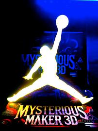 Lightbox lampada led Michael Jordan jumpman 3d 