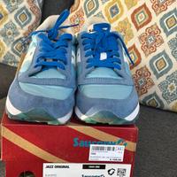 Scarpe donna sneaker saucony jazz n40 azzurre