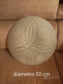 plafoniera in vetro 50 cm