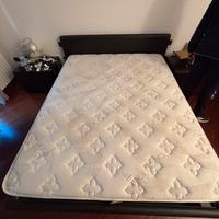 Letto contenitore testata in pelle/ecopelle