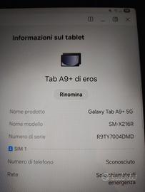 galaxy Tab A9 + 5g (128gb rom 6gb RAM)