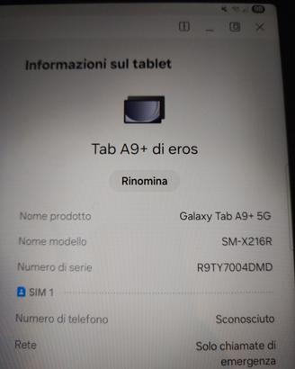galaxy Tab A9 + 5g (128gb rom 6gb RAM)