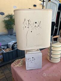 Lampada vintage dipinta a mano