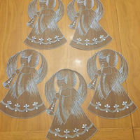 Addobbi natalizi angeli centrini