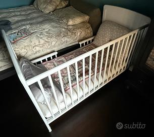 Letto bambino in legno con sponde