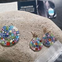 Set Ciondolo + Orecchini Murrina