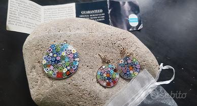 Set Ciondolo + Orecchini Murrina