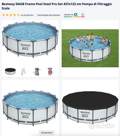 Piscina 457x122 Bestway