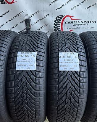4 PNEUMATICI 215/65 R16 PIRELLI INVERNALI 95%