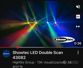 Effetti luce led double scanner Showtec