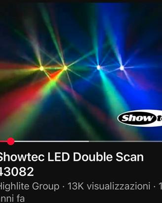 Effetti luce led double scanner Showtec