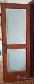  porte interne in legno con vetro satinato