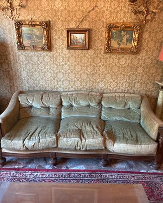 Divano 3 posti 2 poltrone e tavolino