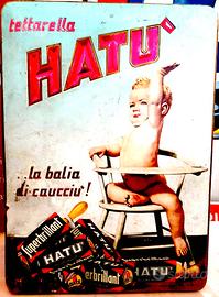 HATU' targa tabella pubblicitaria ROY VERCELLI '32