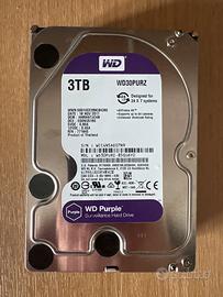 Hard disk western digital 3 TB PURPLE