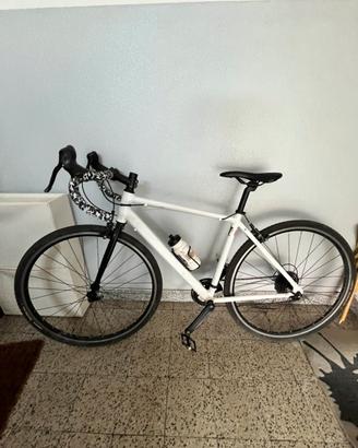 Bici da corsa EDR EASY VAN RYSEL bianca taglia S