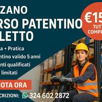 Corso Patentino Muletto Bolzano a 150 Euro