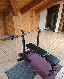 Panca piana + bilanciere 