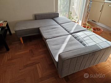 Divano letto con chaise longue