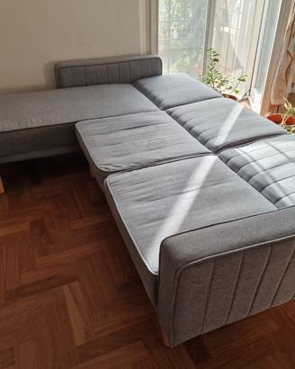 Divano letto con chaise longue