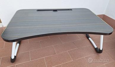 Tavolino porta pc con gambe pieghevoli