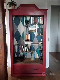 armadio libreria shabby chic
