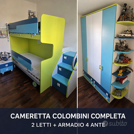Cameretta Colombini completa con 2 materassi Dorel