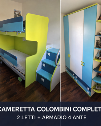 Cameretta Colombini completa con 2 materassi Dorel