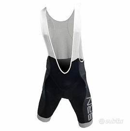 BRN Salopette bici Uomo Nero/Grigio Tg. M-XL-XXL