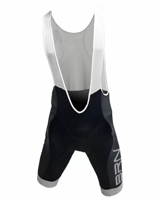 BRN Salopette bici Uomo Nero/Grigio Tg. M-XL-XXL