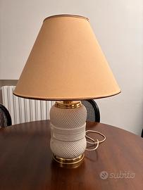 Lume grande in ceramica disegno corda