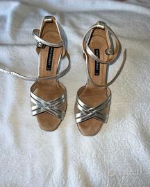 Scarpe  da ballo argento,misura 37 “Dance Natural