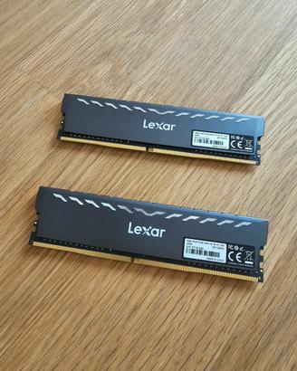 kit memoria RAM DDR4 lexar X2 8gb (16gb) 3200mhz