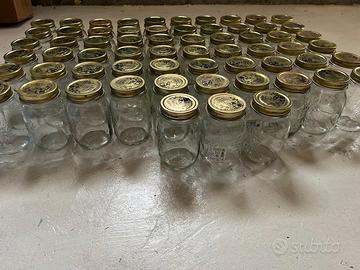 70 VASETTI IN VETRO PER CONSERVA PERFETTI E PULITI