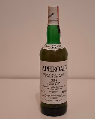  LAPHROAIG WHISKY 10 years old-single Islay Malt 