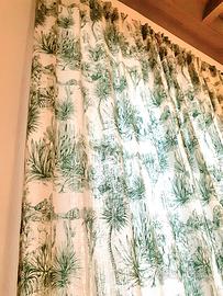 Coppia di tende francesi toile de jouy