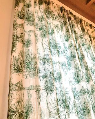 Coppia di tende francesi toile de jouy