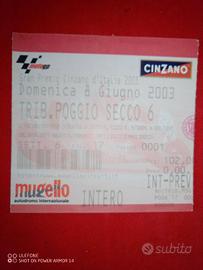 MotoGP Mugello 2003 biglietto 