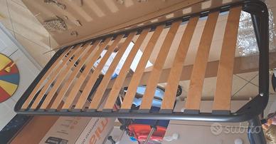 rete letto con doghe in legno 