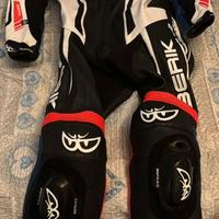 Tuta moto in pelle taglia 50 nuova