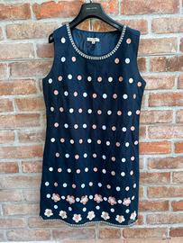 Vestito midi sweet miss misto lino cotone