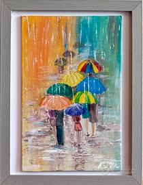 Quadro "Colori sotto la pioggia" - Alba De Vito