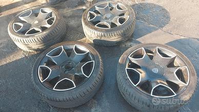 N°4 dischi ruota in lega 18"Lancia Delta Hard Blac