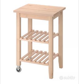 Carrello cucina in legno