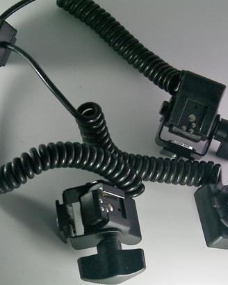 Cavo sdoppiatore flash TTL a spirale per Olympus