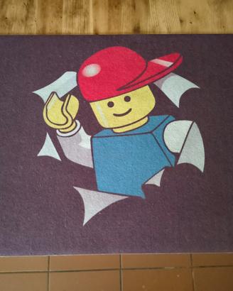 Raro tappeto vintage Lego anni 90